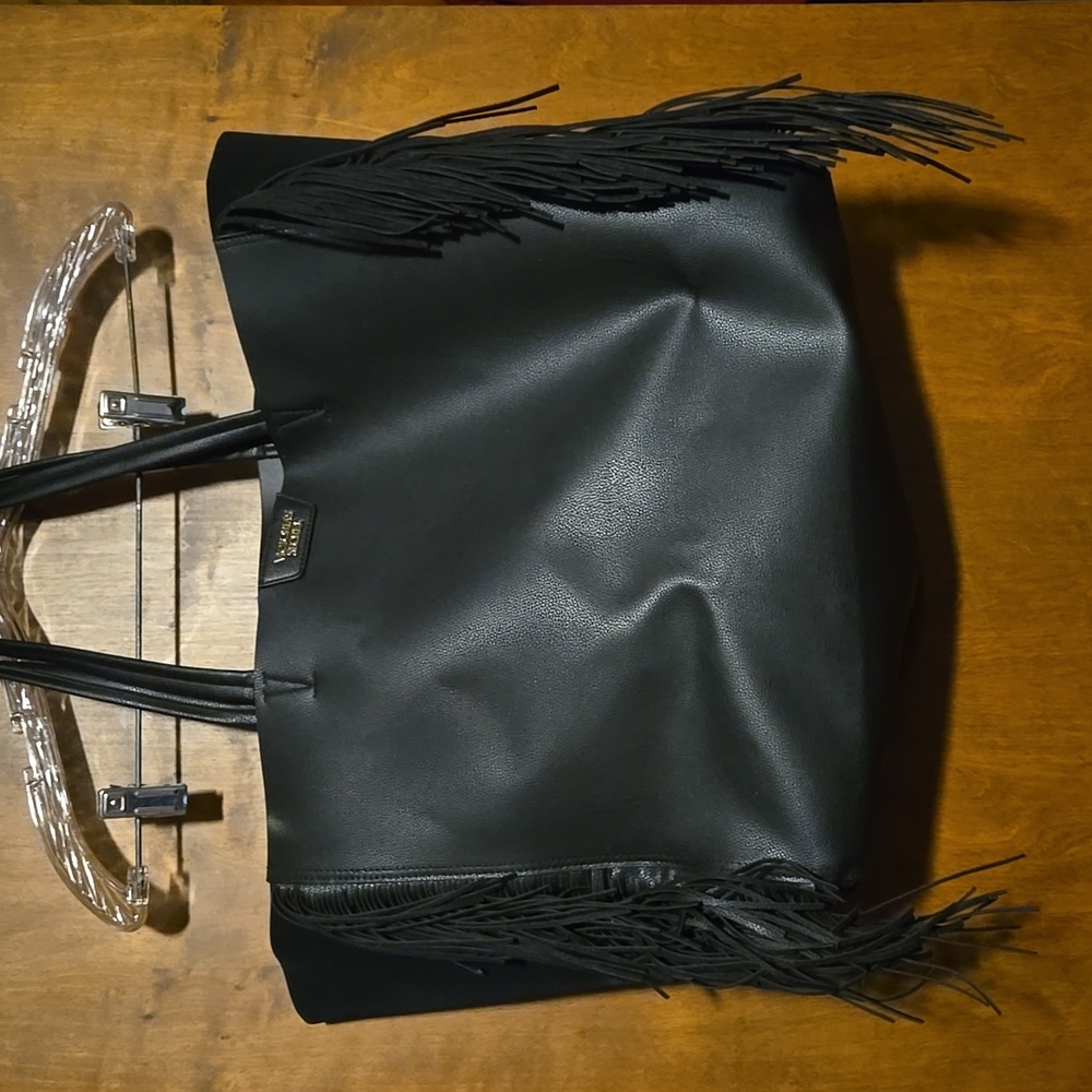 Victoria Secret leather black bag